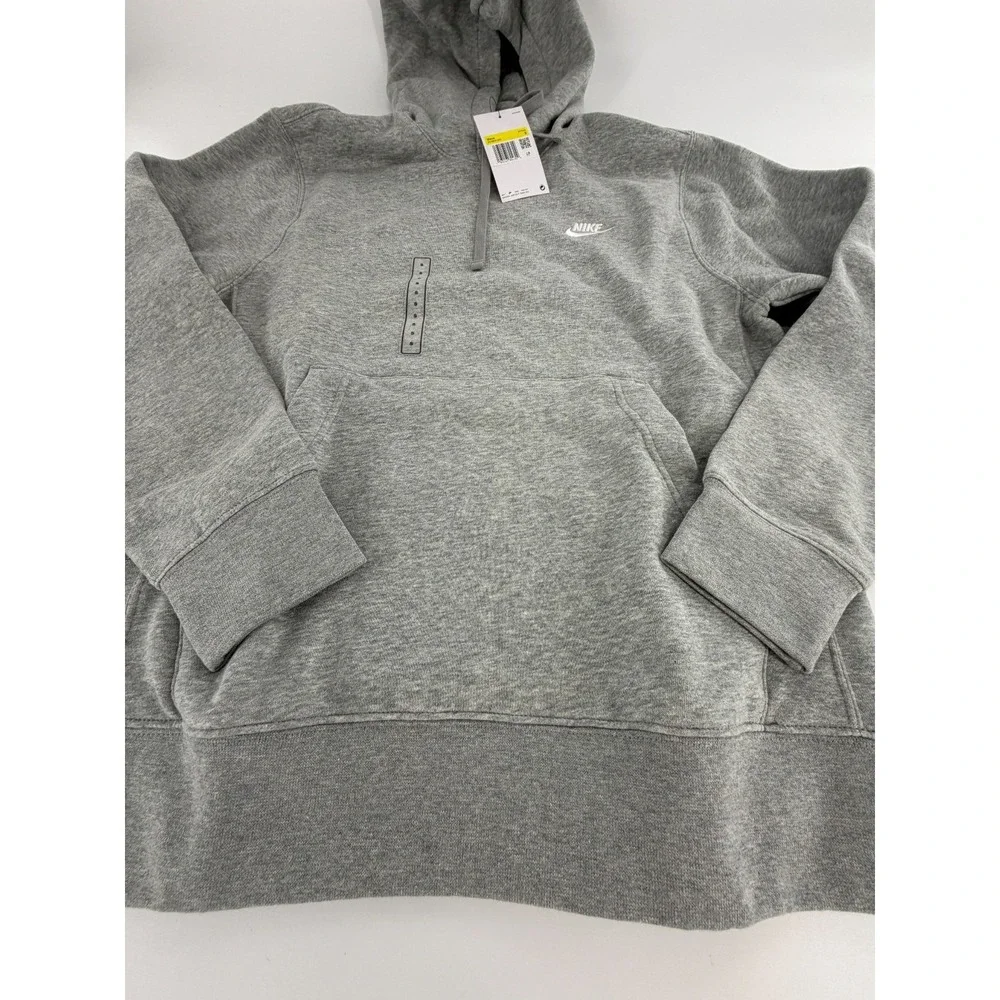 Nike Sportswear Club Fleece Gray Pullover Hoodie Mens Size Small‎ S BV2654-063